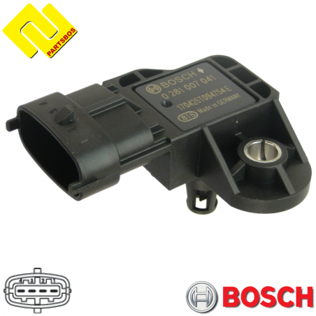 BOSCH 0281007041 Intake Manifold Pressure Sensor MAP PARTSBOS 